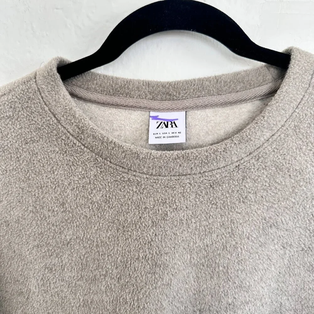Zara Crewneck Sweatshirt Men's Size Large - Picture 2 of 5